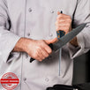 Orange Ninja Knife Honing Rod 10-inch with Angle Guides 17° & 20°- Knife Sharpening Steel