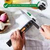 Orange Ninja Kitchen Knife Sharpener with 5 Adjustable Sharpening Angle- 12°, 15°, 18°, 21°, & 24°