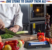 Sharp Pebble Knife Sharpening Stone Kit-Grit 1000/6000 Wet Stone-Built In Angle Guides 15/17/20/22 Degrees with Base