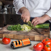 Orange Ninja Mini Knife Sharpener - Coarse & Fine Knife Sharpener