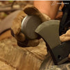 Sharp Pebble Axe/Hatchet Sharpening Stone Grit # 150/320 with Bamboo Gift Box