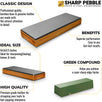 Sharp Pebble Premium Knife Sharpening Leather Strop with Green Sharpening Compound