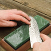 Sharp Pebble Extra Large Sharpening Stones Set - Grits 400/1000/6000 - With NonSlip Bamboo Base, Flattening Stone and Angle Guide