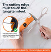 Orange Ninja 4-in-1 Scissor Sharpener - Hair, Kitchen, Craft & Fabric