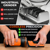 Orange Ninja Electric Rolling Knife Sharpener - 5 Adjustable Sharpening Angles (12°–24°)
