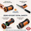 Orange Ninja Electric Rolling Knife Sharpener - 5 Adjustable Sharpening Angles (12°–24°)
