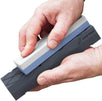 Sharp Pebble Knife Sharpening Stone 400/1000 Grit with Large Dual Grit Flattening Stone & NonSlip Rubber Base