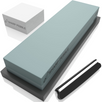 Sharp Pebble Sharpening Stones Grit 400/1000 with Flattening Stone & Angle Guide